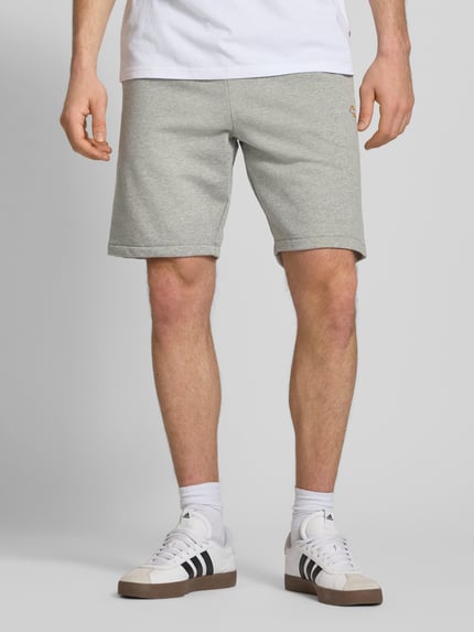 Dickies Szorty z dzianiny dresowej o kroju regular fit z tunelem model ‘MAPLETON’ Średnioszary melanż 4