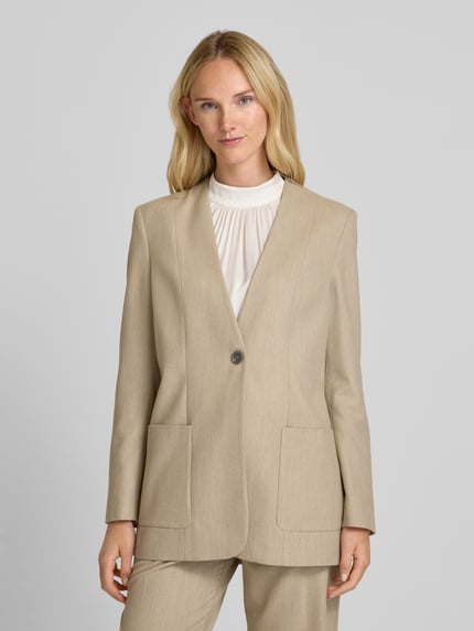 MORE Blazer met opgestikte zakken Zand - 4