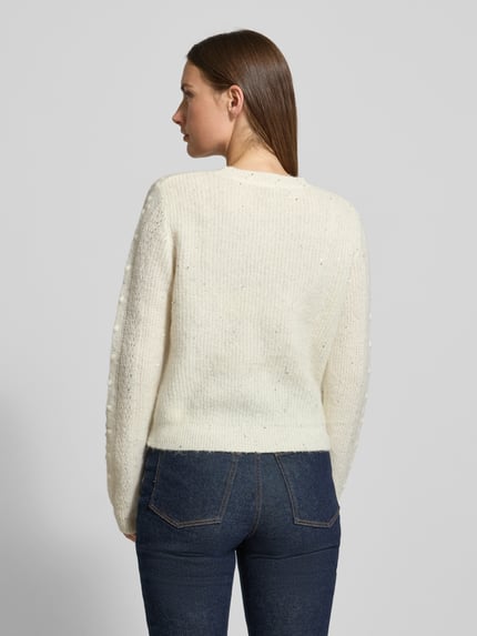 GUIDO MARIA KRETSCHMER WOMAN Regular fit gebreide pullover van wolmix met alpaca-aandeel model 'Rosalia' Offwhite - 5