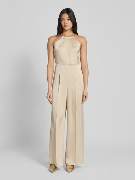 MAX&Co. Jumpsuit mit gelegten Falten Modell 'GREEN' Sand 4