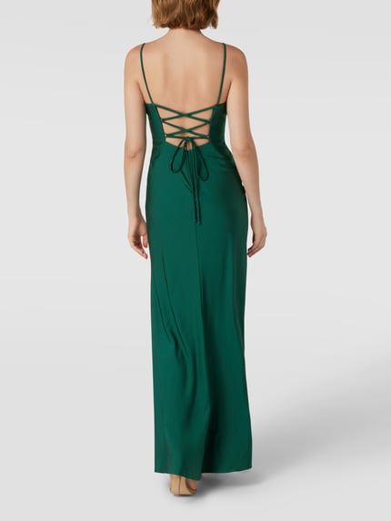 LUXUAR FASHION Avondjurk met hartvormige hals Groen - 5