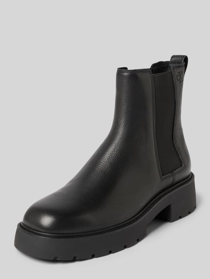 Calvin Klein Jeans Chelsea boots met geprofileerde zool en elastische inzetten BLACK - 1