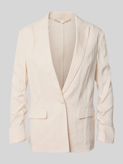Blazer aus Leinen-Mix mit Reverskragen Shop The Look MANNEQUINE