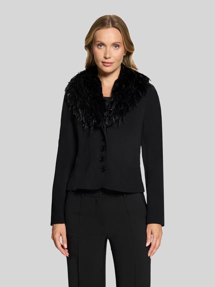 Betty Barclay Regular Fit Kurzblazer mit Federnkragen Black 4