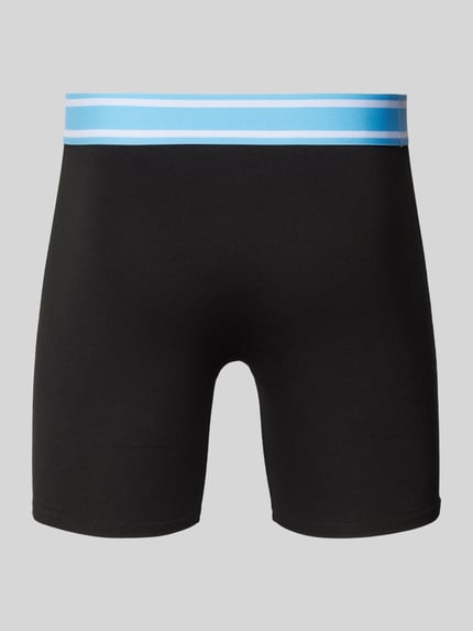 JACK & JONES Bokserki z elastycznym paskiem z logo w zestawie 3 szt. model ‘TEDDY’ Czarny 3