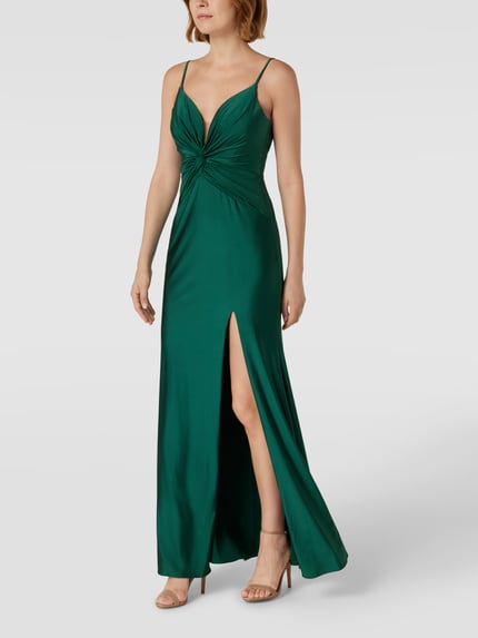 LUXUAR FASHION Avondjurk met hartvormige hals Groen - 4