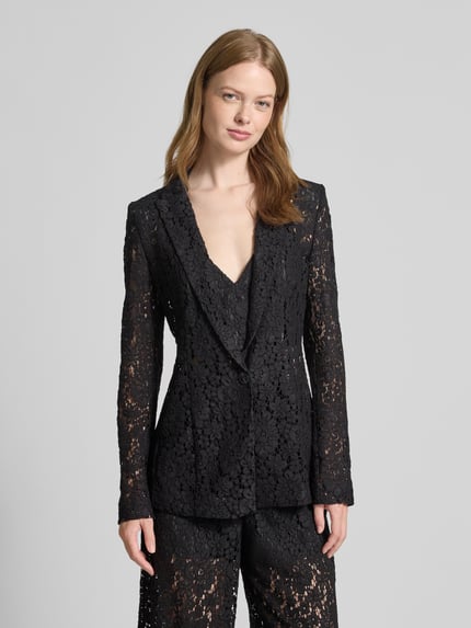 Jake*s Cocktail Blazer mit Häkelspitze Black 4