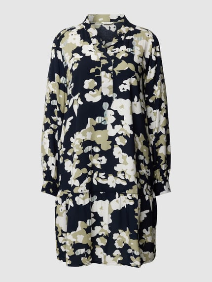 Tom Tailor Blousejurk van viscose in laagjeslook Marineblauw - 2