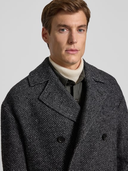 Matinique Regular Fit Wollmantel mit Viskose-Anteil Modell 'Bullmer' Anthrazit 3