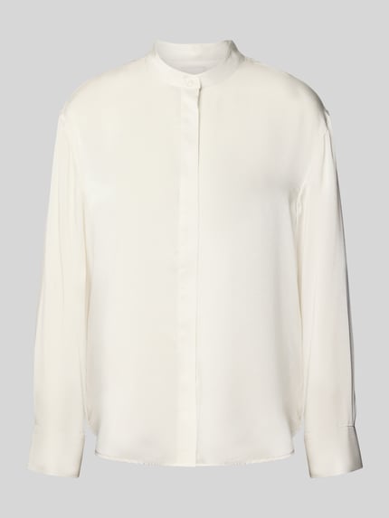 Relaxed Fit Bluse mit Stehkragen Shop The Look MANNEQUINE