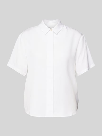 Samsøe Samsøe Regular fit blouseshirt met platte kraag, model 'MINA' Wit - 2