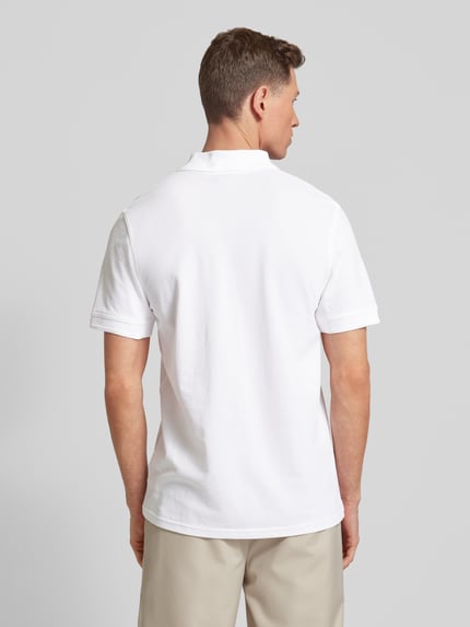 BOSS Orange Slim fit poloshirt met korte knoopsluiting, model 'Prime' Wit - 5