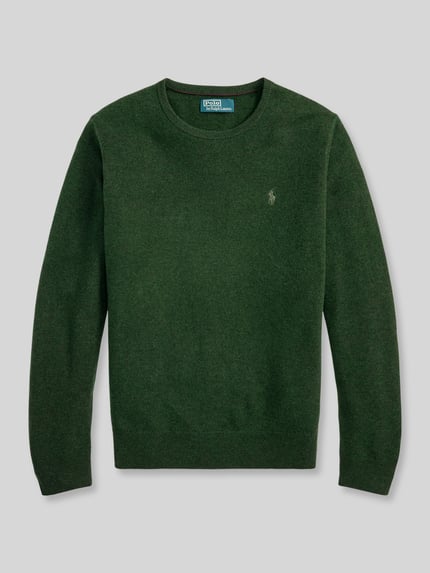 Polo Ralph Lauren Regular Fit Pullover aus reiner Wolle Dunkelgruen 2