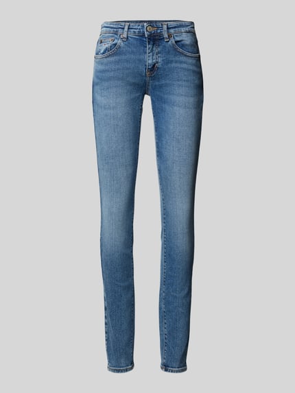Tommy Jeans Jeansy o kroju skinny fit z wyhaftowanym logo model ‘SOPHIE’ Jeansowy niebieski 2