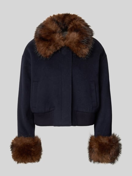 Regular Fit Jacke aus Woll-Viskose-Mix Shop The Look MANNEQUINE