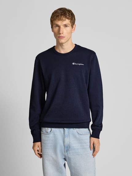 Champion Bluza z wyhaftowanym logo Granatowy 4