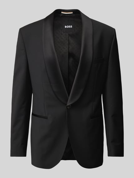 BOSS Tailliertes Sakko aus Schurwoll-Mix Modell 'Jasper' Black 2