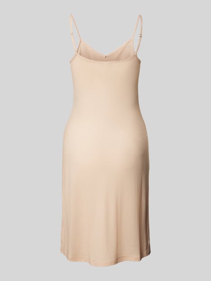 HANRO Onderjurk met afgeronde V-hals Beige - 3