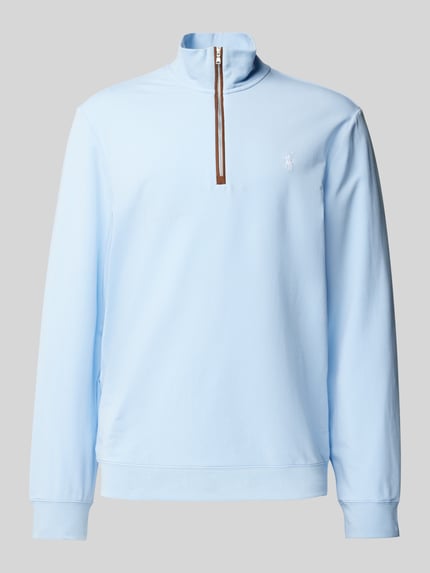 Polo Ralph Lauren Regular Fit Troyer aus Baumwoll-Mix Hellblau 2