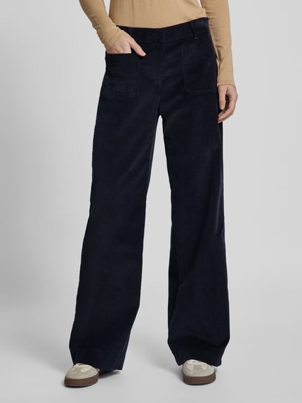 Brax Stoffen broek met steekzakken, model 'Maine' Marineblauw - 4