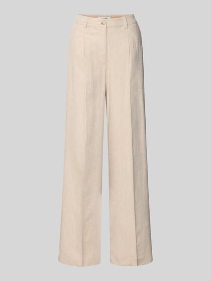 Wide Fit Stoffhose aus Viskose-Mix Modell 'Dazia' Shop The Look MANNEQUINE
