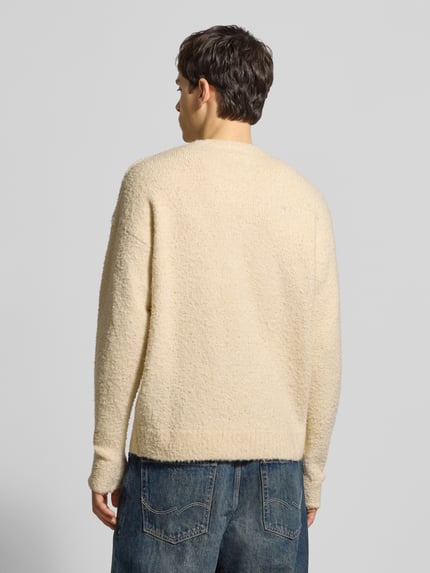 Redefined Rebel Strickpullover mit gerippten Abschlüssen Modell 'MEMPHIS' Ecru 5