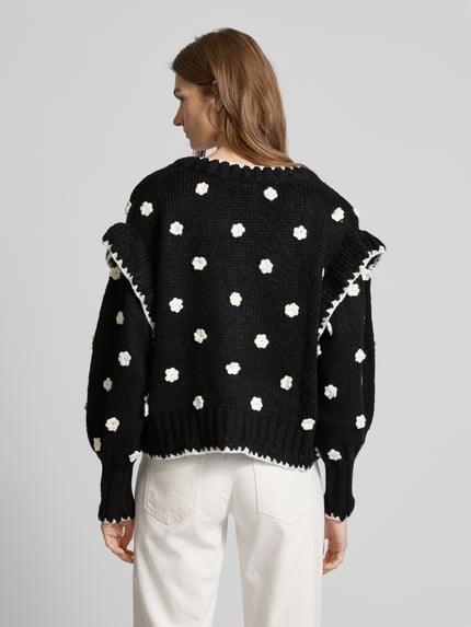 FARM RIO Strickjacke mit Knopfleiste Black 5