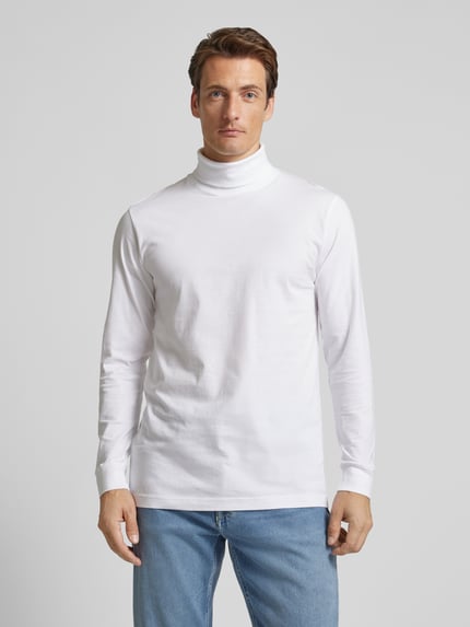 RAGMAN Longsleeve mit gerippten Abschlüssen Weiss 4
