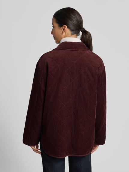 OPUS Regular Fit Kurzmantel aus reiner Baumwolle Modell 'Hekordi' Bordeaux 5