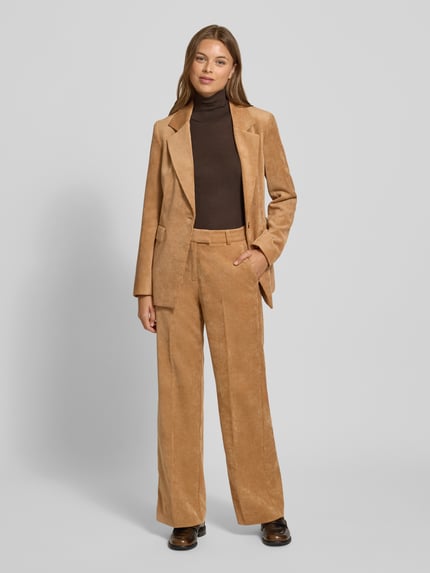 COMMA Wide Fit Cordhose mit Bügelfalten Modell 'Septemeber' Camel 1