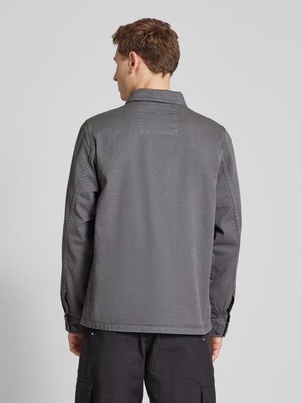 The Hundreds Overhemdjack met labelstitching Antraciet - 5