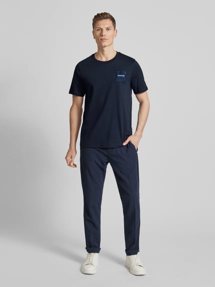Tommy Hilfiger T-Shirt mit Label-Patch Marine 1