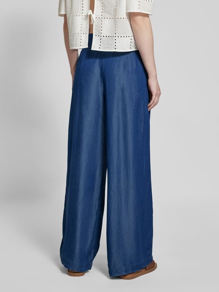 Selected Wide Leg Stoffhose in Denim-Optik Modell 'JANNA' Jeansblau 5