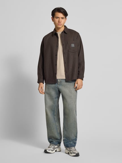 Levi's® T-Shirt mit geripptem Rundhalsausschnitt Khaki 1