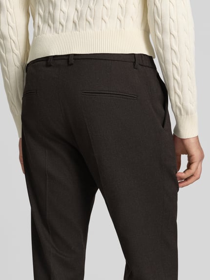 DRYKORN Straight Fit Stoffhose mit Viskose-Anteil Modell 'Ajend' Dunkelbraun 3