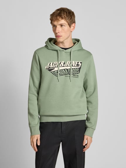JACK & JONES Hoodie mit Kapuze Gruen 4
