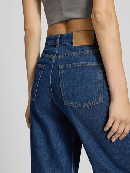 JJXX Wide Leg Jeans im 5-Pocket-Design Dunkelblau 3