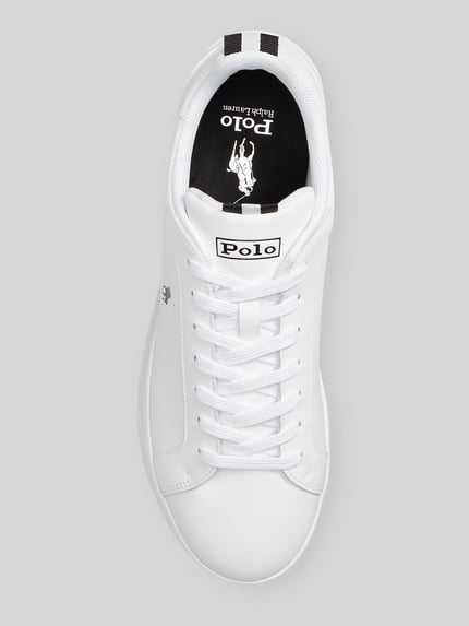 Polo Ralph Lauren sneakers van echt leer met logodetails Wit - 4