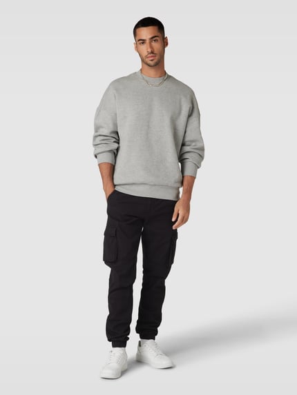 ONLY & SONS Cargobroek met elastische pijpboorden, model 'CANS STAGE' Zwart - 1