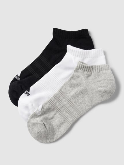 adidas Sportswear Sneakersocken mit Label-Print im 3er-Pack Mittelgrau Melange 1