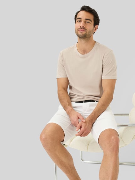 Brax Regular Fit Bermuda aus Baumwoll-Mix Weiss 3