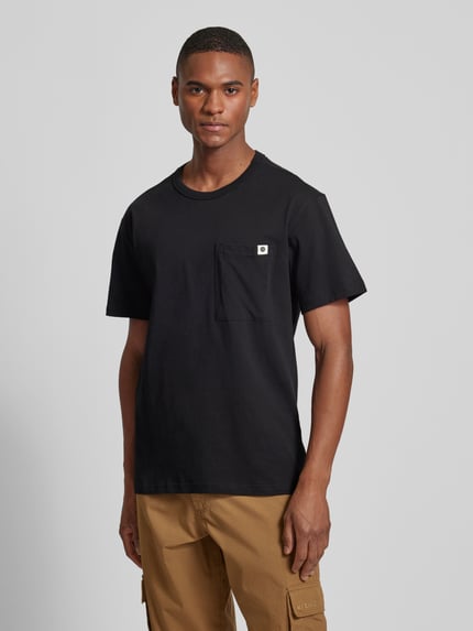 Anerkjendt T-Shirt mit Brusttasche Modell 'AKRUNE' Black 4