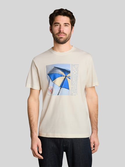 Tom Tailor Regular Fit T-Shirt aus reiner Baumwolle Offwhite 4