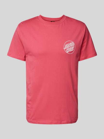 Santa Cruz T-Shirt mit Label-Print Rot 2