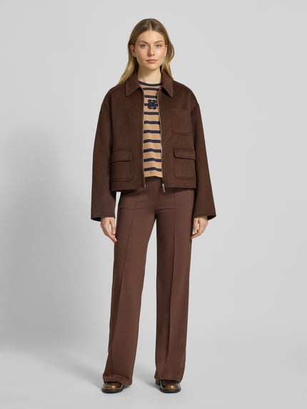 Smith and Soul Jacke mit Brusttasche Schoko 1