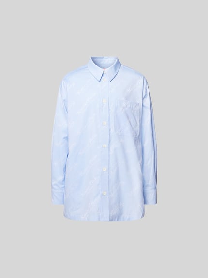Kenzo Vrijetijdsoverhemd met all-over labelprint Blauw - 2