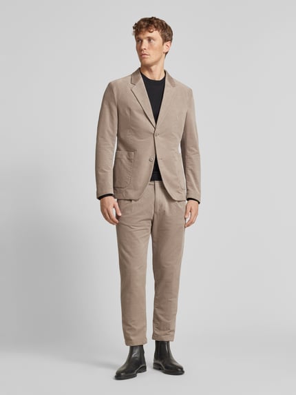 Casual Friday Regular Fit Stoffhose mit Bundfalten Modell 'Pierce' Camel Melange 1