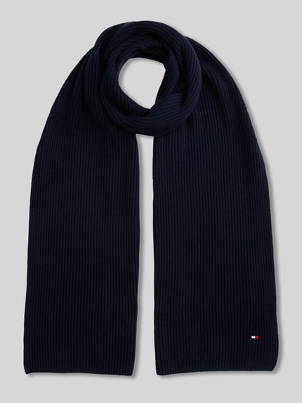 Tommy Hilfiger Schal aus Wolle Kaschmir mit Logo-Detail Marine 2