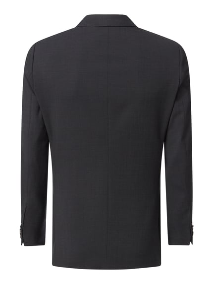 CG – CLUB of GENTS slim fit 2-knoops colbert met stretch model 'Caden' Donkergrijs - 3
