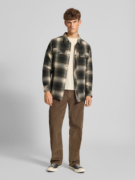 G-Star RAW Regular fit vrijetijdsoverhemd met borstzakken Olijfgroen - 1